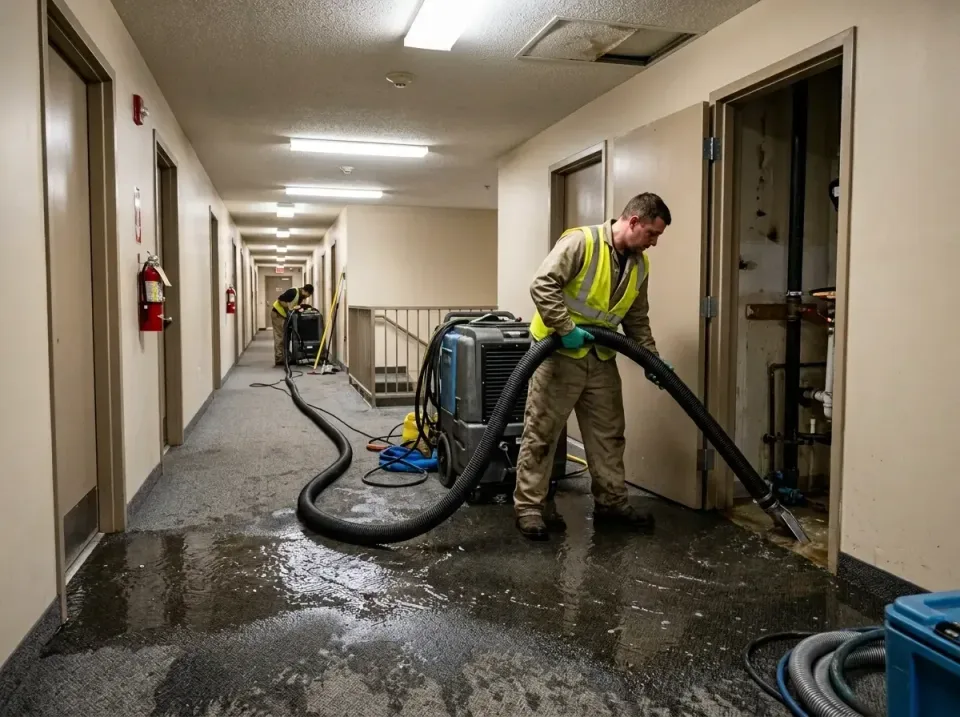 multi-unit-apartment-hallway-f-005 — frequently asked questions, Emergency Burst Pipe Water Extraction & Removal in Dos Palo…